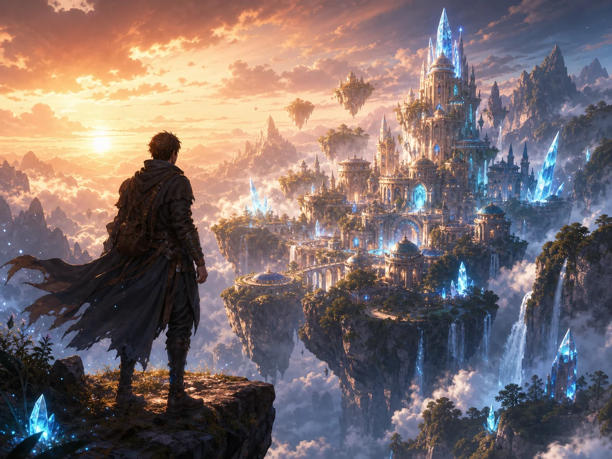 Concept art fantasy gerada por IA