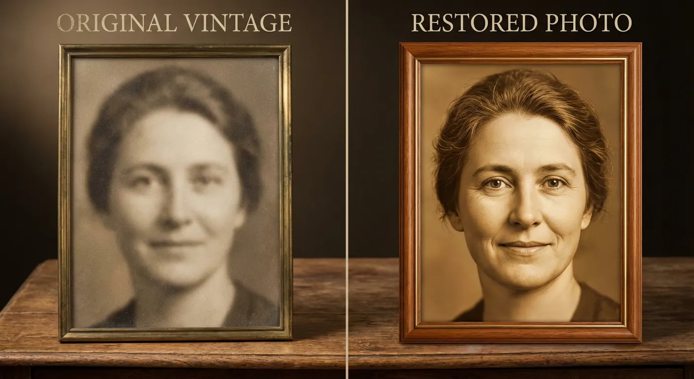 Image sharpening before and after comparison