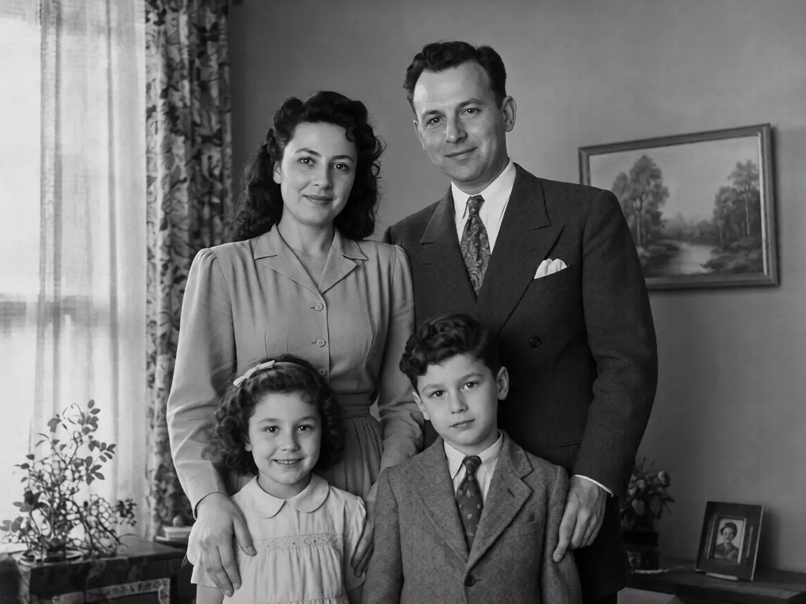 Restored family photo result